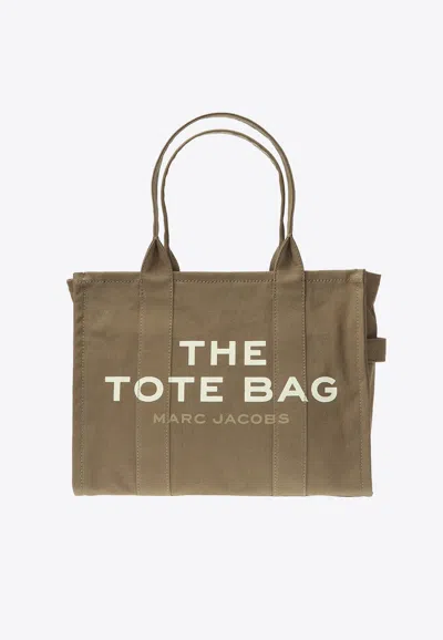 Marc Jacobs The Large Logo Print Tote Bag In Green