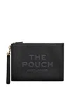 Marc Jacobs The Large Logo Debossed Pouch In Black