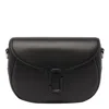 Marc Jacobs The Small Saddle Leather Shoulder Bag In Black