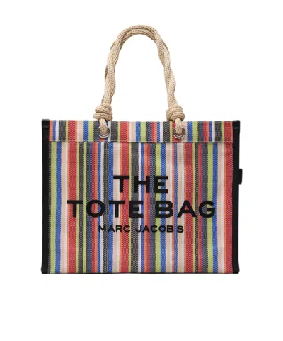 Marc Jacobs The Large Stripe Mesh Rope Tote Bag In Multi