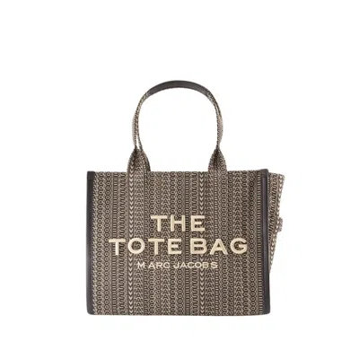 Marc Jacobs The Large Tote - Cotton - Beige In Grey