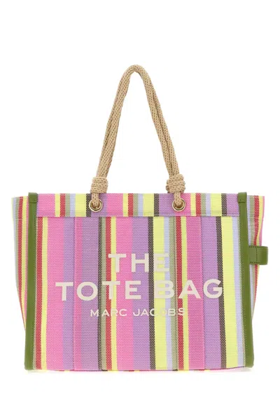 Marc Jacobs Embroidered Canvas Large The Tote Bag Shopping Bag In Multi