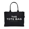 Marc Jacobs The Large Tote Bag - Black - Cotton In Black