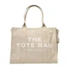 MARC JACOBS THE LARGE TOTE BAG- BEIGE - COTTON