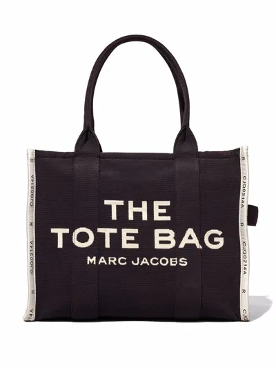Marc Jacobs The Jacquard Large Tote Bags In Black