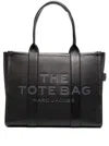 Marc Jacobs 'the Large Tote Bag' Black Shoulder Bag With Logo Lettering