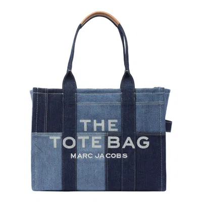 Marc Jacobs The Large Tote Bag In Blue Denim