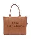 Marc Jacobs The Leather Large Tote Bag In Brown