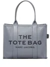 Marc Jacobs The Leather Large Tote Bag In Gray