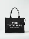 Marc Jacobs The Large Tote Bag In Canvas With Jacquard Logo In Black