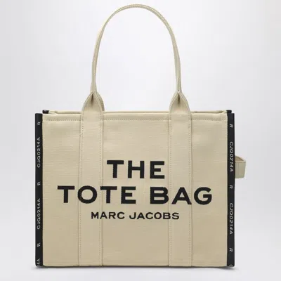 Marc Jacobs The Large Tote Bag In Sand Colour Canvas Women In Yellow