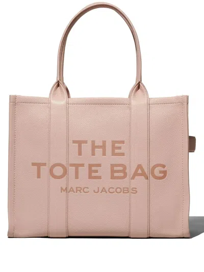 Marc Jacobs Pink Large 'the Leather' Tote In Multi