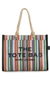 Marc Jacobs The Large Stripe Mesh Rope Tote Bag In Multi