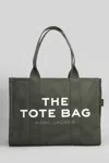 Marc Jacobs The Large Tote Tote In Green Cotton In Green