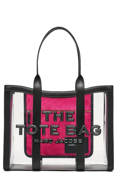 Marc Jacobs The Large Transparent Tote In Black