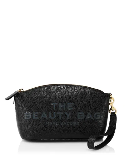 Marc Jacobs The Leather Beauty Bag In Black