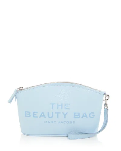 Marc Jacobs The Leather Beauty Bag In Cloud Blue