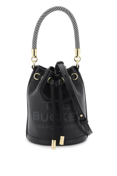 Marc Jacobs The Leather Bucket Bag In Black