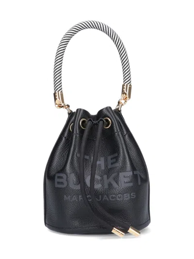 Marc Jacobs The Leather Bucket Bag In Black