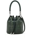 Marc Jacobs Dark Green The Leather Bucket Bag In Green