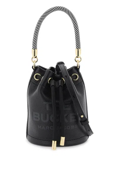 Marc Jacobs The Leather Bucket Bag In Nero