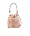 Marc Jacobs The Bucket Leather Top Handle Bag In Nude