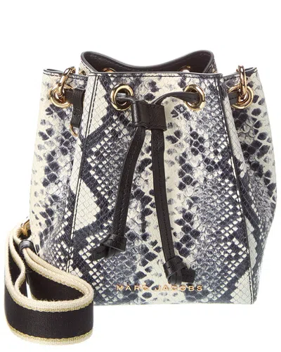 Marc Jacobs The Leather Bucket Bag In White
