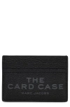 Marc Jacobs Black Card-holder With Embossed Logo In Leather Woman In Black