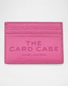 Marc Jacobs The Leather Card Case In Bow Pink