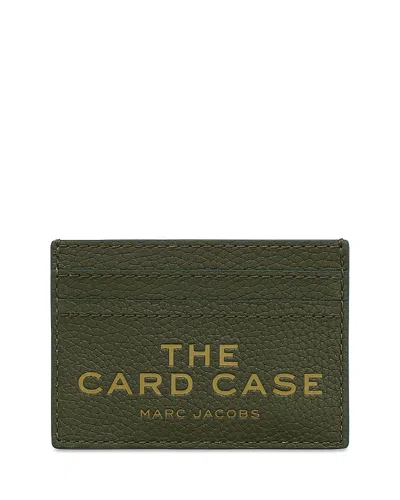 Marc Jacobs The Leather Card Case In Green