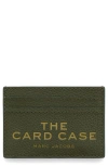 Marc Jacobs The Leather Card Case In Green