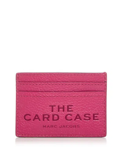Marc Jacobs The Leather Card Case In Pink