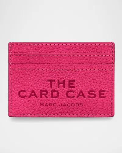 Marc Jacobs The Leather Card Case In Pink