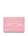 Marc Jacobs Card Holder With Logo In Ribbon Pink