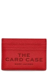Marc Jacobs Red 'the Leather Card Case' Card Holder In True Red