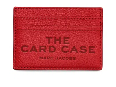 Marc Jacobs The Leather Card Case Wallet Handbags True Red: One Size