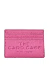 Marc Jacobs The Grained Leather Cardholder In Pink
