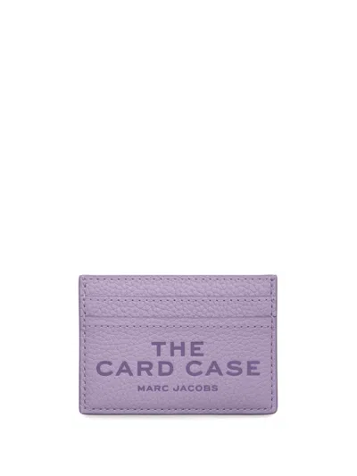 Marc Jacobs The Leather Cardholder In Purple