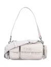 Marc Jacobs The Leather Cargo Bag In Cotton Silver