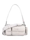 Marc Jacobs Zippered Handbag In Cotton Silver