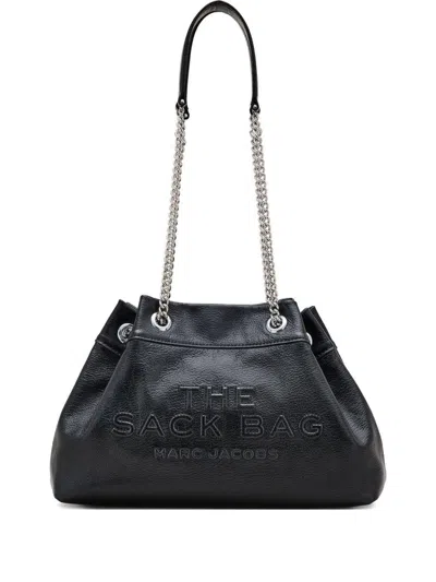 Marc Jacobs The Leather Chain Sack Bag In Black Leather