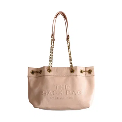 Pre-owned Marc Jacobs The Leather Chain Sack Bag 'rose' | Pink | Women's Size Onesize