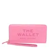 Marc Jacobs Bow Continental Wallet With Wrist Strap In Pink