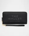 Marc Jacobs The Leather Continental Wallet In Black