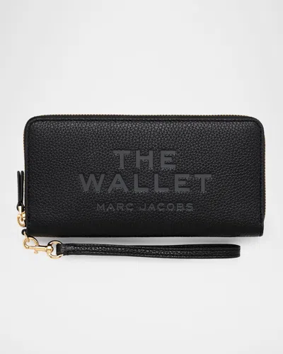Marc Jacobs The Leather Continental Wallet In Black