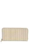 Marc Jacobs The Leather Continental Wallet In Khaki