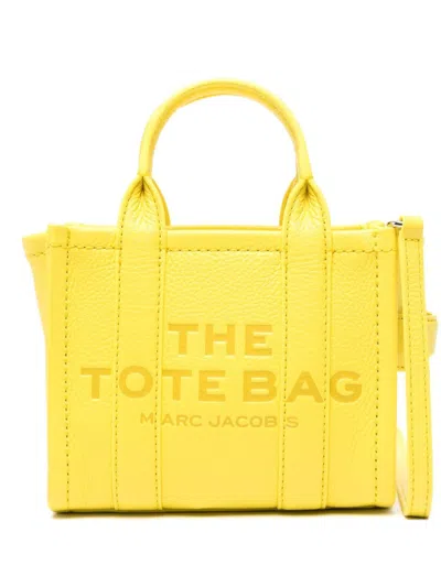 Marc Jacobs The Leather Cross Body Tote Bag In Yellow