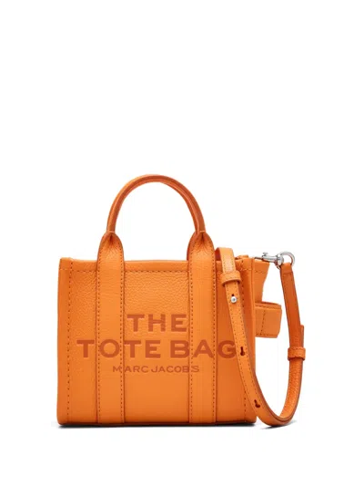 Marc Jacobs The Leather Crossbody Tote Bag In Orange