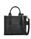 Marc Jacobs The Leather Crossbody Tote Bag In Black/gold