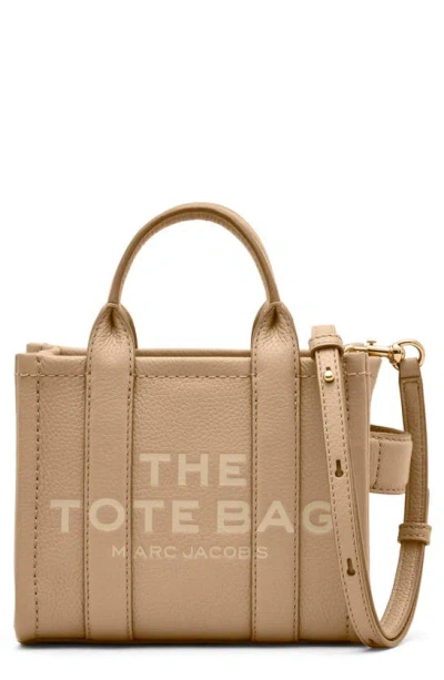 Marc Jacobs The Leather Crossbody Tote Bag In Camel